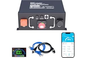 ‎MJBSAN 12V 320Ah Underseat LiFePO4 Batterie, ECE R10 zertifiziert mit eingebautem 250A BMS mit APP Überwachung, 12000 Zyklen und 10-Jahres Lebensdauer, Ideal fürWohnwagen,Solaranlagen,Stromspeicher