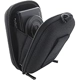 Smart-Planet® Kameratasche Hardcase schwarz - Kompaktkamera – passend für Canon Ixus 180 185 190 HS Powershot – Nikon A10 - S