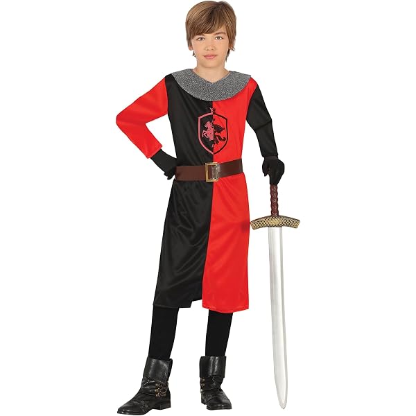 W WIDMANN MILANO Disfraz Infantil De Guerrero Medieval – Con Chaqueta, Cinturón Y Gorro, Talla 128 Cm (5-7 Años), Para Carnaval Y Juegos