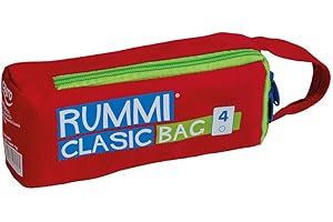 Cayro - Rummi Travel en Bolsa Pequeña - Juego de Mesa Ideal para Viajes - Ideal para Niños y Adultos - Combina Las Fichas para Ganar - +2 Jugadores