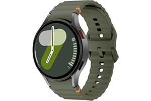 SimpleThings Cinturino sportivo in silicone per Galaxy Watch 7, 40 mm, 44 mm, No Gap regolabile, per Samsung Galaxy Watch 6/5/4/6 Classic/4 Classic/5 Pro Work Out Uomo Donna