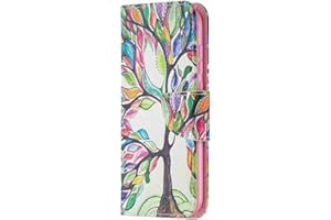 Reevermap Samsung Galaxy A22 5G Case PU Leather Cover for Samsung Galaxy A22 5G Shockproof Flip Wallet Bumper Case with Card Holder Kickstand Magnetic Closure, Tree