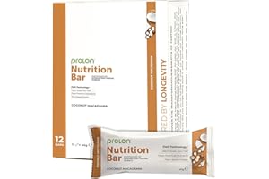 ProLon – Nutrition Bar – Barretta per Digiuno Intermittente – 12 Barrette da 40g – Vegetariana e Senza Glutine – Compatibile con Dieta Keto – Made in Italy - Noci di Macadamia e Cocco