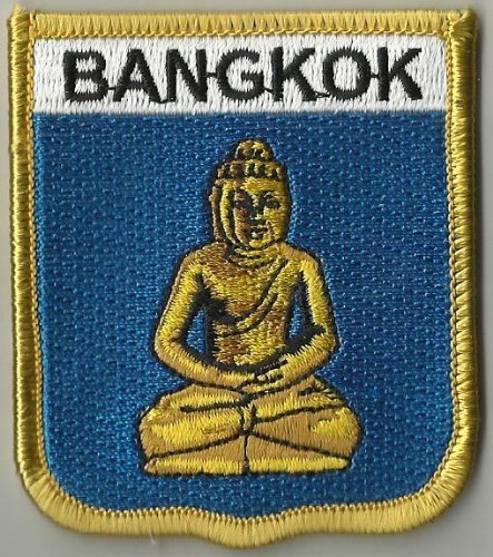 Preisvergleich Produktbild Bangkok Flagge Welt bestickter Patch Abzeichen