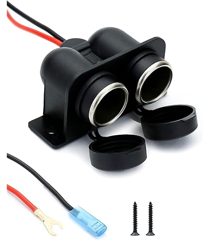 Jeffergarden Chargeur De Téléphone Multifonction Double USB Pour Moto Avec Voltmetre Et Allume Cigare Noir 91545467
