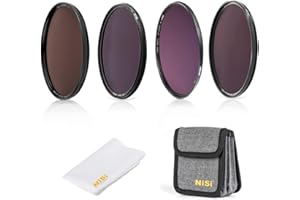 NiSi Kit de Filtres Circulaires Pose Longue 82mm.Inclus :1x ND8 (3 Stops), 1x ND64 (6 Stops) +CPL, 1x ND1000 (10 Stops),1x ND32000 (15 Stops) + Pochette de Transport