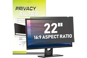 LAMA 22 Inch Computer Privacy Screen Filter, Universal Computer Monitor Privacy Filters (WxH:19.17"*10.78"), Anti-Spy/Anti-Scratch/Anti-Glare Protector for Widescreen Monitors(16:9)