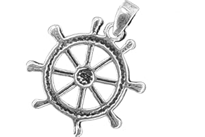 Kiss of Leather Ciondolo a forma di timone in argento sterling 925 n. 126