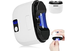 AOOWU Elektrischer Nagelknipser, Nageltrimmer Nagelpolierer 2 in 1, Nagelreste mit Licht, Kabelloser 3-Gang-Nagelknipser, Kein Lärm Fingernagelknipser für Babys, Ältere Menschen und Erwachsene