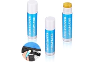 UICCVOKK Zipper Lubricant, Zip Lubricant Zipper Wax Zipper Lube for Metal Zippers Marine Grade Boat Wax Stick for Boat Care, Jackets, Boat Canvases, Tents, Bimini Snap, Backpacks