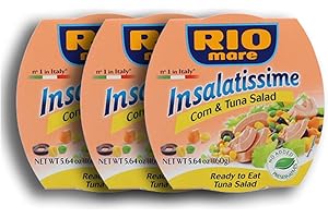 3 RIO MARE INSALATISSIME ENSALADA DE ATÚN EN conserva LISTA PARA COMER 3 x 160 gr.( 480 gr)