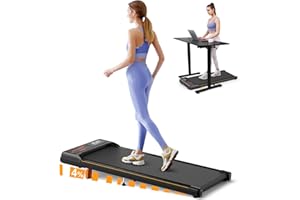KIDDOZA Walking Pad with Incline, 4 in 1 Under Desk Treadmill, 2.5HP Treadmill for Home with Bluetooth Speaker and LED Display for Home/Office Fitness Exercise, Remote & App Control, No Assembly