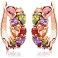 Orecchini Tondi Donna In Argento 925 Rosé Con Zirconi | Diametro 5mm, Eleganti E Minimal - 2