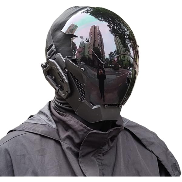 Disco Helmet Adult Lumious Space Warrior Helmet Costume Ds Dj Gogo