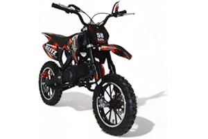 ‎KXD KXD 708A Blizer 49cc 2Takt Dirt Cross Pocket Midi Enduro Dirtbike Enduro Motocrossbike Motocross Motorrad Cross 49ccm Sitzhöhe 10 Zoll Vorderrad Motor Pocketbike (orange, KXD 708A 49ccm 2T)