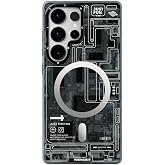 Magsafe Compatible Case Charger Feature YoungKit Technology Series Cover Black for Galaxy S25 Ultra