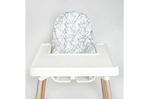 NIBBLE AND REST Nibble & Rest Highchair Cushion Cover for Inflatable Cushion, Compatible For Antilop Highchair Accessories, Stain-Proof&Wipeable Cushion Cover(Cushion NOT Included)(Cc_botanical)