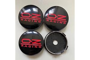 OBONG 4 Piezas Coche Tapas Centrales Tapa Central del Cubo Compatible con para OZ 60mm Tapacubos Tapas Embellecedoras Centro,K-60mm