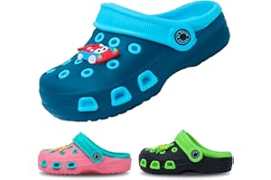 EDOTON Children's Clogs and Mules, Soft and Comfortable Garden Sandals for Children, Lightweight, Non-Slip with Cute Pattern, Baby Slippers (Unisex)