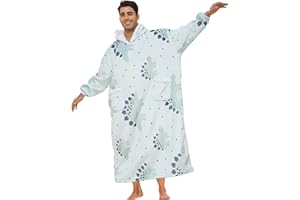 Alitifiy Hoodie Decke mit Ärmeln - Oversize Hoodie Decke Deckenpullover Sherpa Flauschig Sweatshirt Kuscheldecke Hoodie, Tragbare Decke Zum Anziehen als Geschenke für Damen Herren