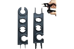 SMTELEGANCE Mc4 Stecker Werkzeug Mc4 Schlüssel Mc4 Entriegelungswerkzeug für Solarpanel-Kabel Photovoltaik-Systemdrähte und Steckverbinder Schnellverschluss-Stecker-/Buchsen-Stecker-Trennwerkzeuge(Schwarz)