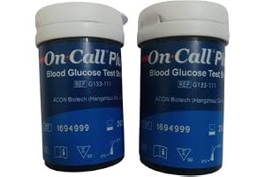 Drchem On Call Plus Blood Glucose Test Strips 100 Strips On Call Plus Glucometer Strips code 007