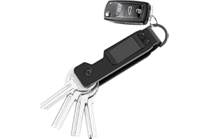 ESDALLINA Uchwyt na klucze do pęku kluczy metalowy aluminiowy kompaktowy inteligentny organizer na klucze zabezpiecza 1-5 kluczy