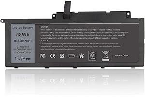 ARyee F7HVR Battery Compatible with Dell Inspiron 15 7537 17 7000 7737 7746 Series F7HVR 062VNH G4YJM T2T3J(58Wh 14.8V)