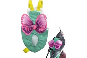 Fukamou Bird Suit, Soft and Fashion Bird Diapers Suite, Pigeon Pants for Small Medium Birds Parakeets Parrot Cockatiel, Bird Diapers for Parrots, Bird Clothes