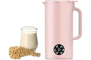 Irishom Soymilk Maker for One Person, 350mL Juicer Soy Milk Machine, Multi Cooker Mixer for Rice Cereal Boiling Water, UK Plug