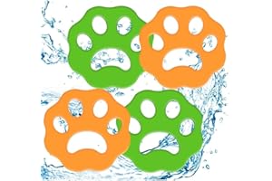 FYNDORS Pet Hair Remover for Laundry, 4 Pack Laundry Hair Catcher Washing Machine Lint Remover Reusable - Pet Fur Laundry Catcher Hair Remover for Laundry Clothes Bedding
