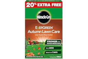 MIRACLE-GRO MIRACLE GRO Evergreen Autumn Garden Lawn Food Care & Moss Control 120m2 (1 Pack)