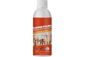 KOAHDE Nettoyant et spray de polissage pour laiton, cuivre et acier inoxydable, nettoyant pour cuivre et acier inoxydable, nettoyant pour cuivre, nettoyant pour casseroles et poêles, 100 ml