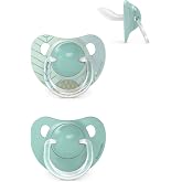 Suavinex, Pack of 2 Pacifiers with Anatomical Silicone Teat SX Pro, for Babies +18 Months, Flatter, More Flexible Teat, Dream