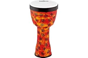Meinl Percussion VivaRhythm Djembe Instrument - Mittelgroße Handtrommel - Mit Kunststofffell - Durchmesser 10 Zoll - Kunststoff, Mehrfarbig (VR-SDJPO10-SH)