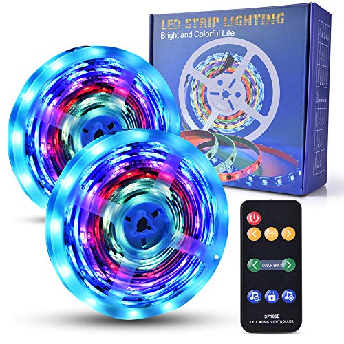 Wolfwill - Strisce di luci LED regolabili Striscia di LED colorati