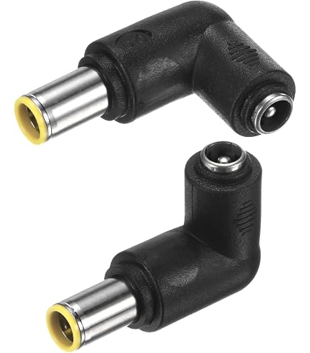 Adaptateur Secteur DC 90° - Lot De 3, Fiche Femelle 5.5x2.1mm Vers Mâle 5.5x2.5mm, 1.2 Pouce