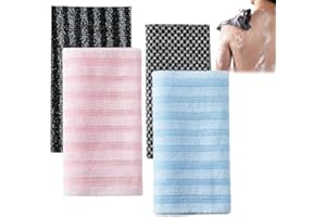 CONSTPROG Blissal Toalla de ducha exfoliante, 2/4 toallas exfoliantes Blissal, limpiador de ducha Blissal, toalla Blissal para hombres y mujeres (B (4 piezas)