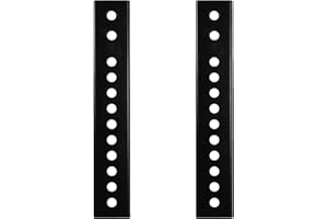 VIVO Zestaw pionowych wsporników płytkowych VESA zaprojektowany dla telewizorów o niskim wzorze VESA, pasuje do uchwytów sufitowych TV, 2 wsporniki, czarny, MOUNT-AD165