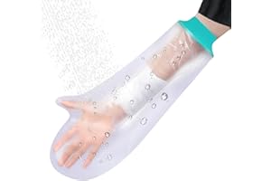 FANTASYON Waterproof Arm Cast Cover for Shower After Surgery, Soft Comfortable Cast Protectors for Broken Hands, Fingers, Wrists, Reusable Elastic Cast Bag for Bandage, Wound Care Supplies