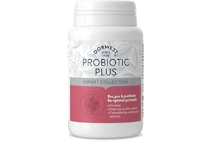 Dorwest Herbs Probiotic Plus for Dogs 100 Capsules, Pre, Pro and Postbiotic with Daily Microbiome Support for Optimal Gut Health