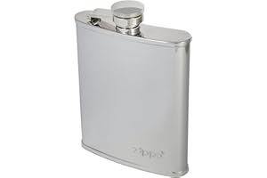 ‎ZIPPO Zippo Flachmann Edelstahl - Silber - 177 ml - Poliert - Ideal für Wandern und Outdoor Aktivitäten
