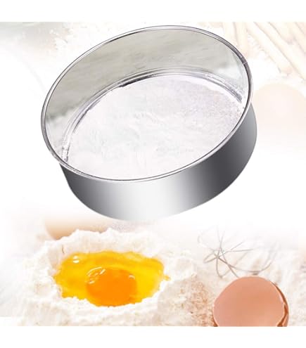 Setaccio Per Farina In Acciaio Inox - 3 Pezzi Da 15/20/25 Cm Con Rete Fine