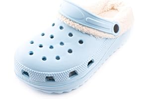 R-ISLAND Zuecos Invierno de Mujer,Adulto,con Forro Caliente,EVA,Comodo,Antideslizante, casa Exterior y Interior.