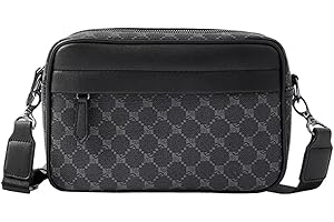 Hjkiopc Sacs bandoulière homme,Sacoche Bandouliere Multifonctionnel,Sac à Bandoulière vintage shoulder pour homme,Sacs business,petit Étanche loisirs sac à dos,pour le travail,les voyages (Noir)