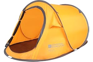 Mountain Warehouse Pop-Up Tent - Groundsheet, 2 Man Single Skin Camping Tent, Water Resistant - For Summer