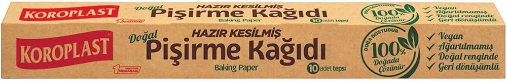 Koroplast Hazır Kesilmiş 10 Yaprak Pişirme Kağıdı