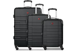WENGER Amplar Evo Parent, black, Kofferset + (3-teilig), Hard luggage