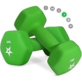 Yes4All Juego de mancuernas hexagonales de neopreno