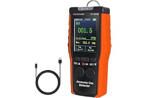 GC-9000B 3-i-1 ammoniak gasdetektor med larm, högprecisionssensor, mäter 0 ~ 100 ppm NH, temperatur/luftfuktighet, lämplig för jordbrukshushåll och industrianläggningar